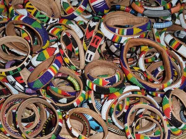 Colorful leather bracelets — Stock Photo, Image