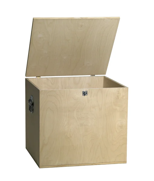 Caixa de madeira aberta — Fotografia de Stock