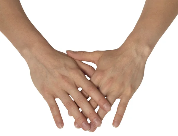 Дві руки жіночними — стокове фото