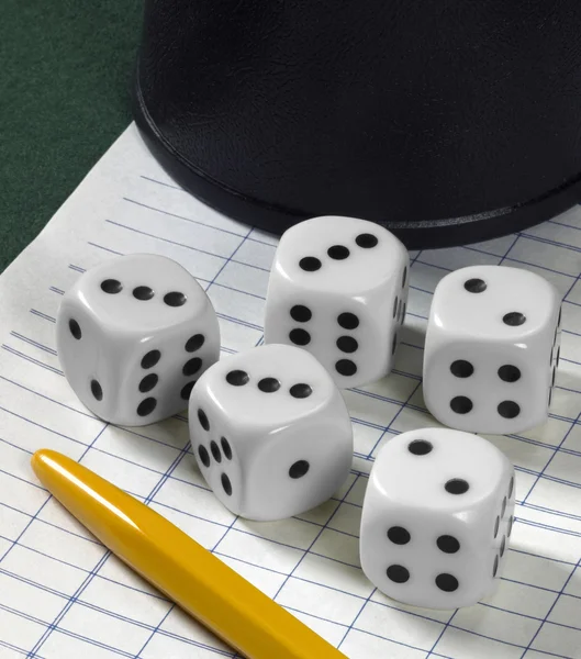 Gambling with dice — Stock Photo, Image