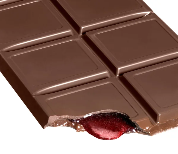 チョコレートのゼリー充填 — ストック写真