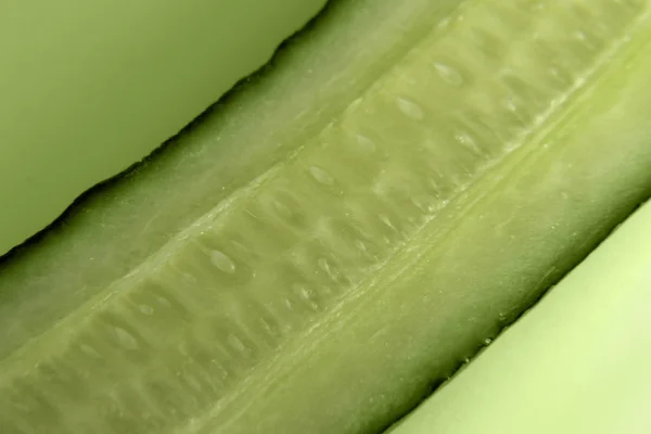 Sliced cucumber detail — Stock Photo, Image