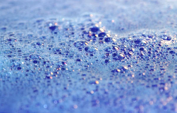 Schiuma di sapone blu — Foto Stock