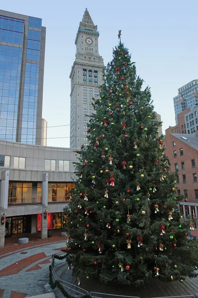 Weihnachtslandschaft in boston — Stockfoto