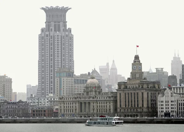Shanghai at Huangpu River — Stock Photo, Image