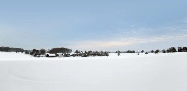 Cenário rural de inverno no sul da Alemanha — Fotografia de Stock