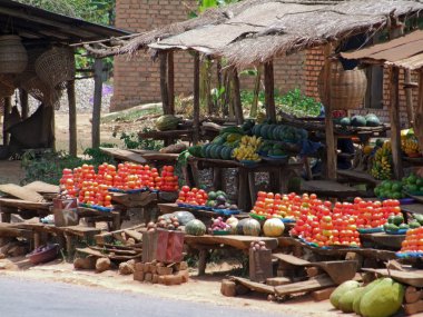 Market in Uganda clipart