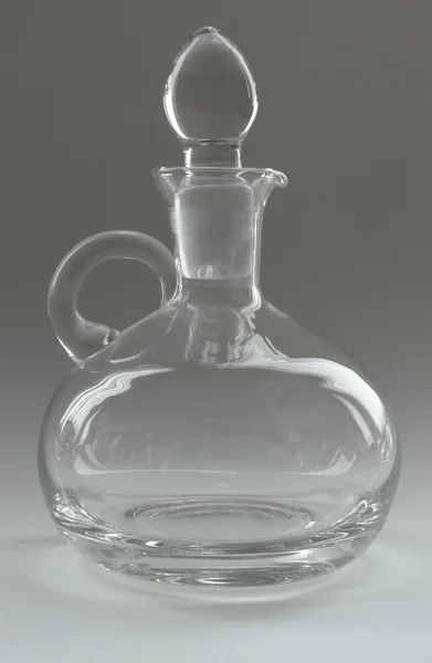 Garrafa de vidro transparente — Fotografia de Stock