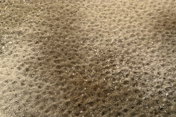 Дюйми в багатотонній коричневій поверхні піску — стокове фото
