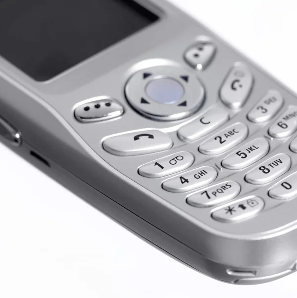 Detalhe metálico do telefone móvel — Fotografia de Stock