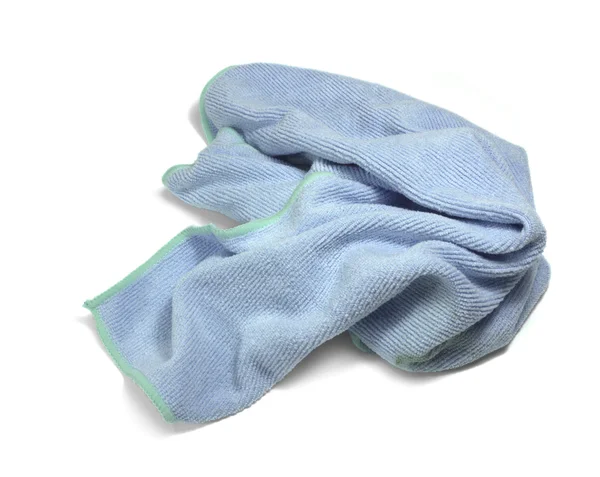 Blue crumpled duster — Stock Photo, Image