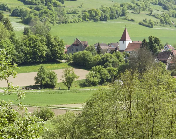 Kleines Dorf in hohenlohe — Stockfoto