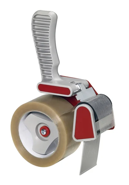 Adhesive tape roller isolated on white — Stock Photo, Image