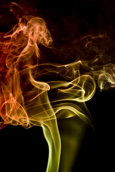 色とりどりの煙の詳細 — ストック写真