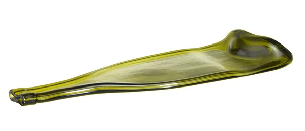 플랫 녹색 병 — 스톡 사진