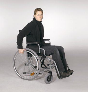 Woman in wheelchair clipart