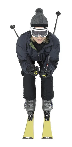 Skiing woman — Stock Photo, Image