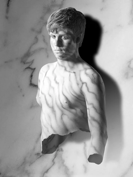 Uomo di marmo — Foto Stock