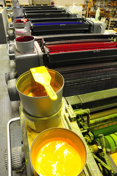 Máquina de impressão offset — Fotografia de Stock