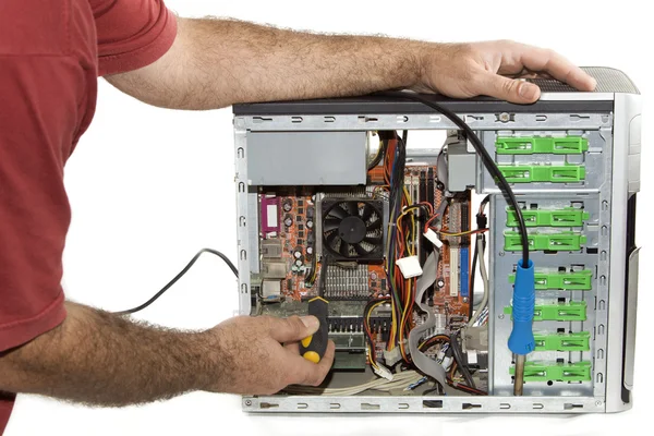 Repairing the computer — Stock Photo, Image