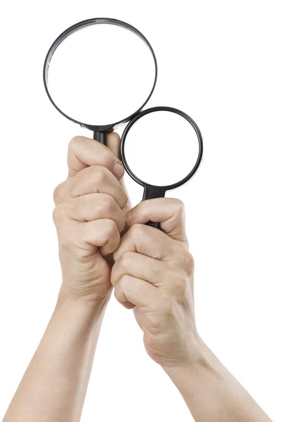 Two magnifying glasses — Stock Photo, Image