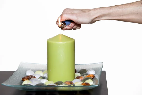Zapálit svíčku — Stock fotografie