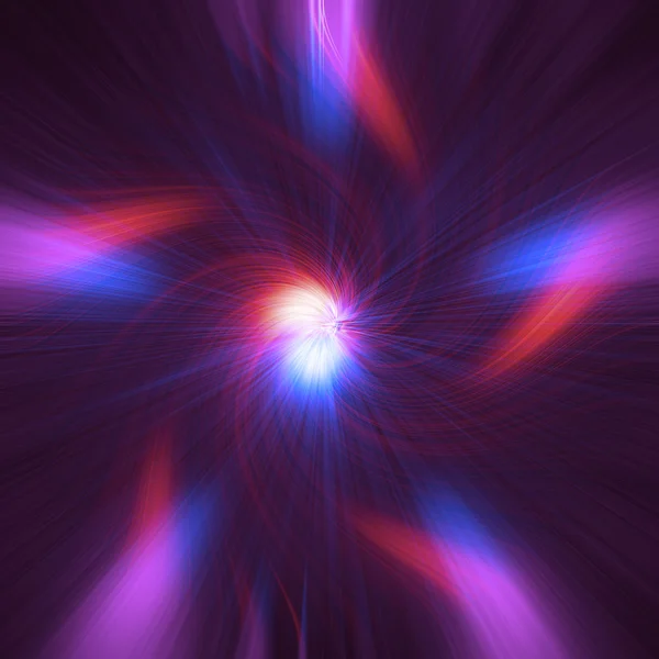 Red, dark blue, pink abstract star — Stock Photo, Image