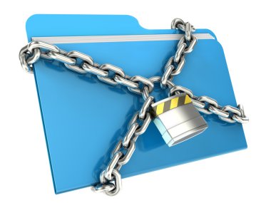 Computer data security concept clipart