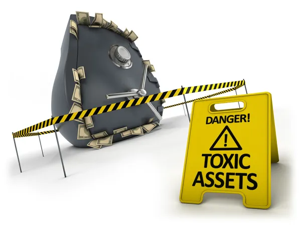 Toxic assets concept — Stock Photo, Image