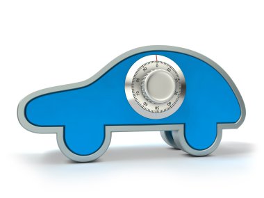 Car security concept clipart