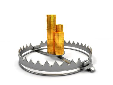 Finance risk concept clipart