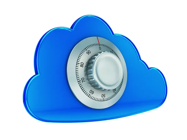 Zabezpieczyć cloud computing — Zdjęcie stockowe