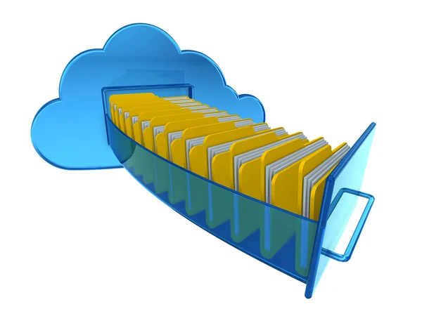 Documentos de computação em nuvem — Fotografia de Stock