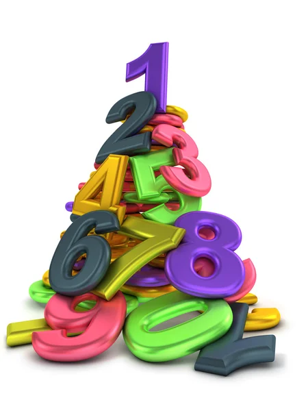 Heap of numbers — Stock Photo, Image