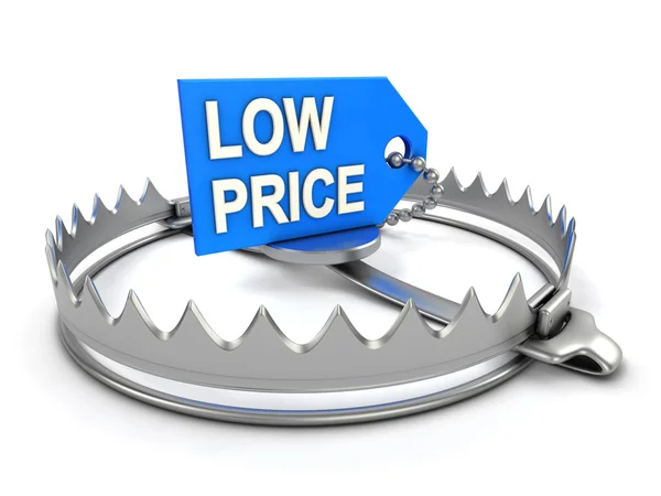 Lage prijs gevaar — Stockfoto