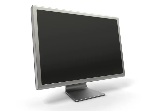 Monitor de computador LCD em branco — Fotografia de Stock