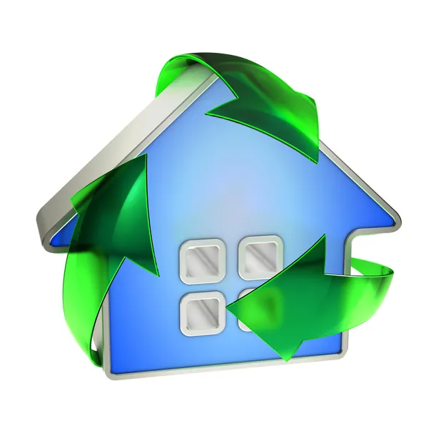 Eco riciclare casa — Foto Stock