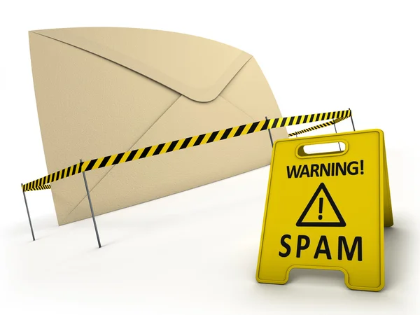 Anti spam koncept Stockbild
