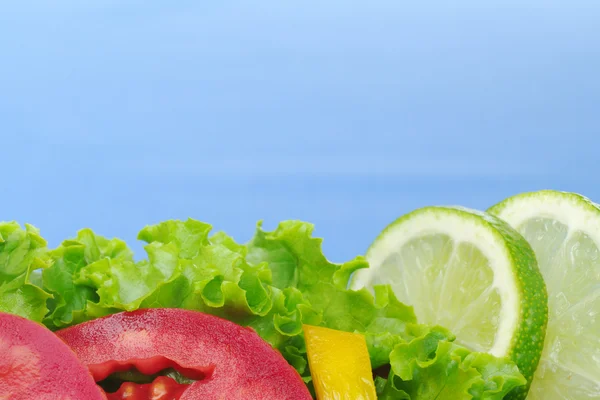 Stock image Green Salad on Blue