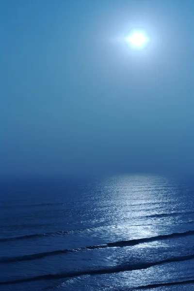 Ködben víz naplemente Stock Kép