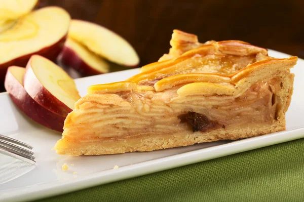 stock image Slice of Delicious Apple Pie