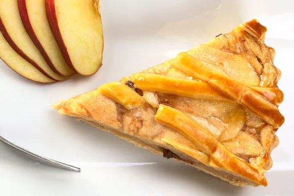 stock image Slice of Delicious Apple Pie