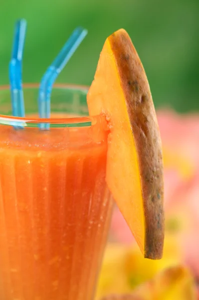 Taze papaya suyu — Stok fotoğraf