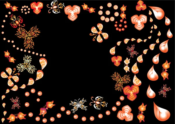 Абстрактний фон з квітами — стоковий вектор
