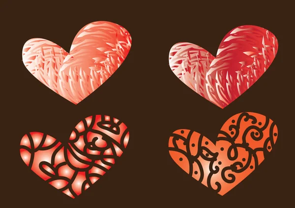 Σύνολο αγάπη καρδιά — Διανυσματικό Αρχείο