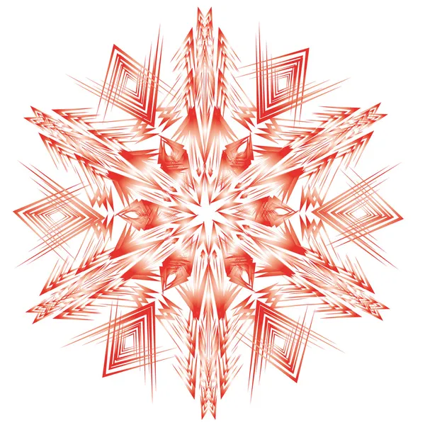 Copo de nieve vector aislado abstracto — Archivo Imágenes Vectoriales