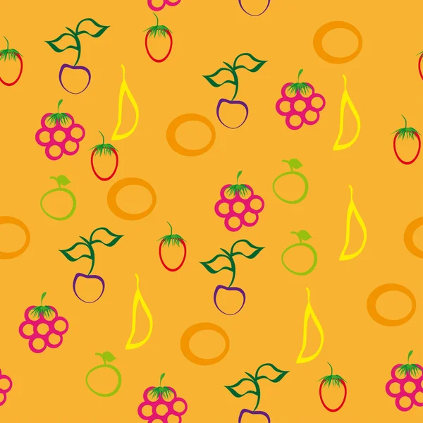 Абстрактный рисунок с ягодами — стоковый вектор