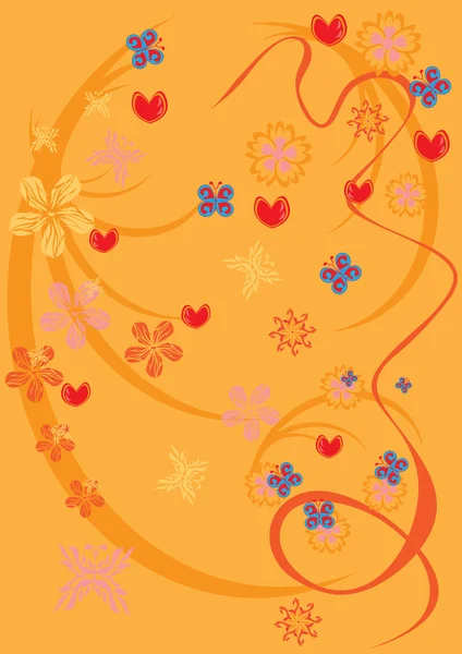 Abstract floral ornament — Stockvector