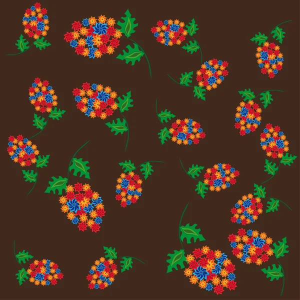 Abstrakt mönster med blommor — Stock vektor