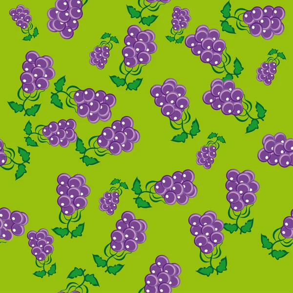 Patrón abstracto con uvas — Vector de stock